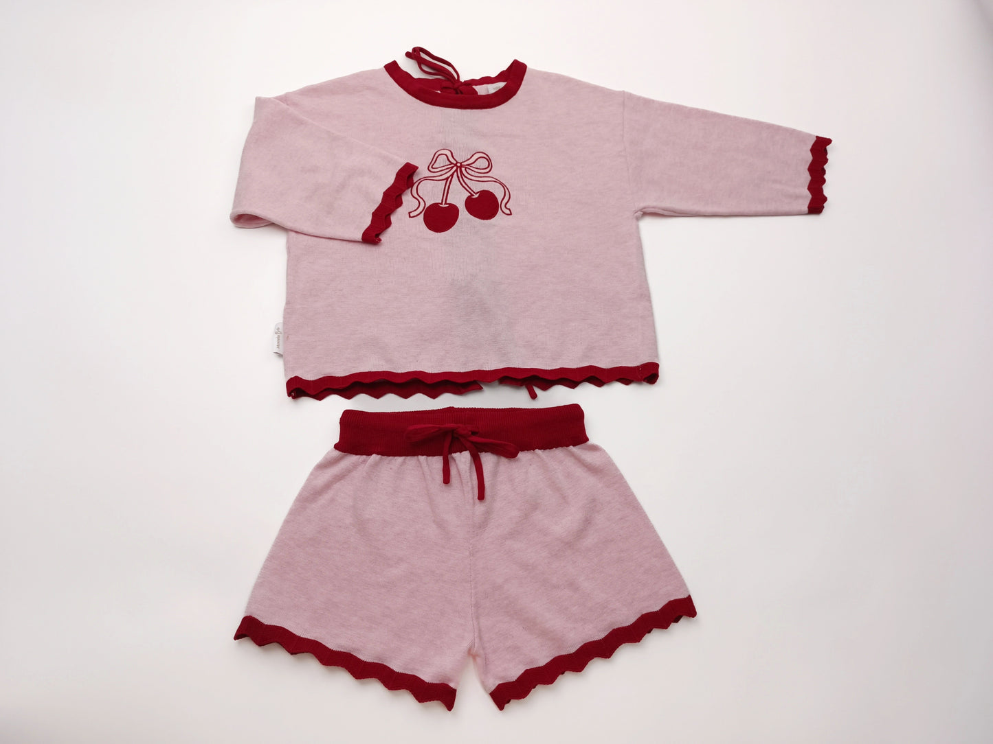 Cherry SHORTS | girls pink and red shorts