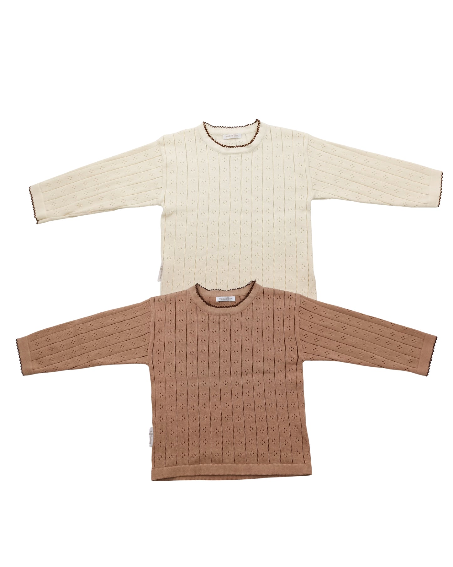 Marlow tops | pointelle neutral tops 2pc