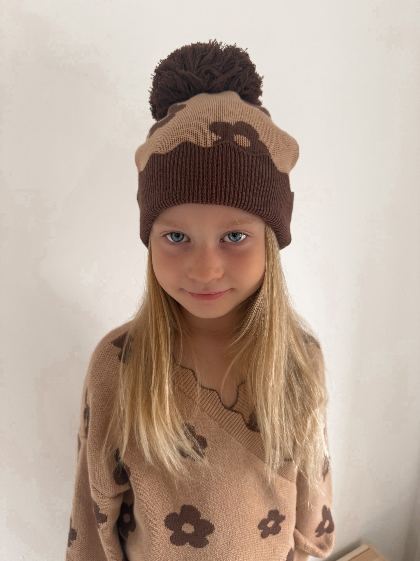 Marlow Bloom BEANIE | pompom knit beanie