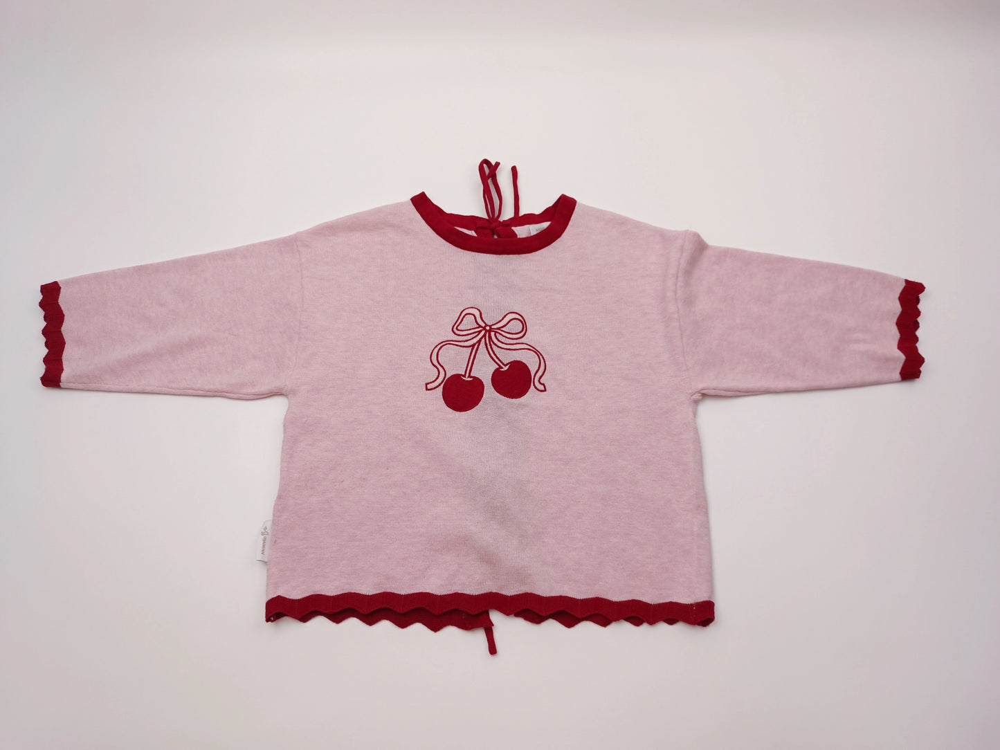 Cherry JUMPER | girls cherry tie back jumper