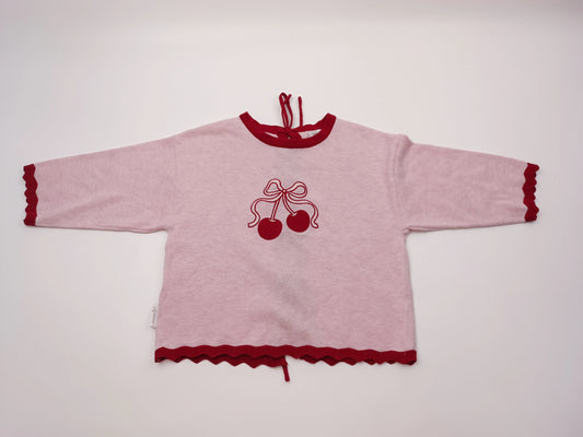 Cherry JUMPER | girls cherry tie back jumper