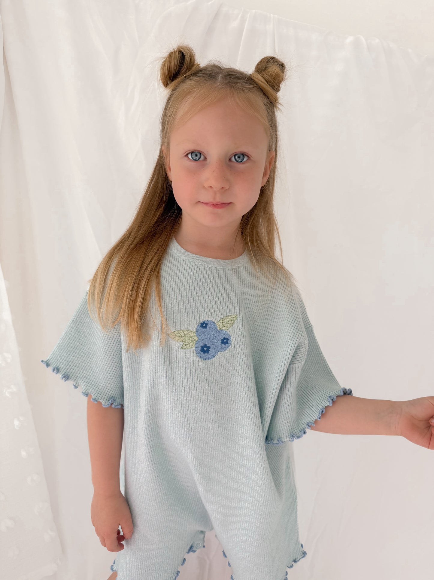 Blueberry playsuit | oversized blue playsuit