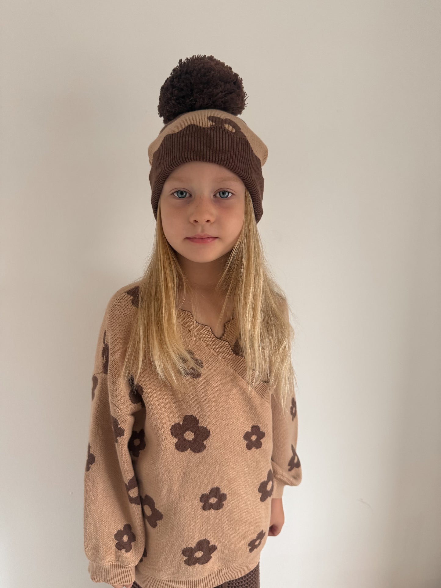Marlow Bloom CARDIGAN | brown floral wrap cardigan