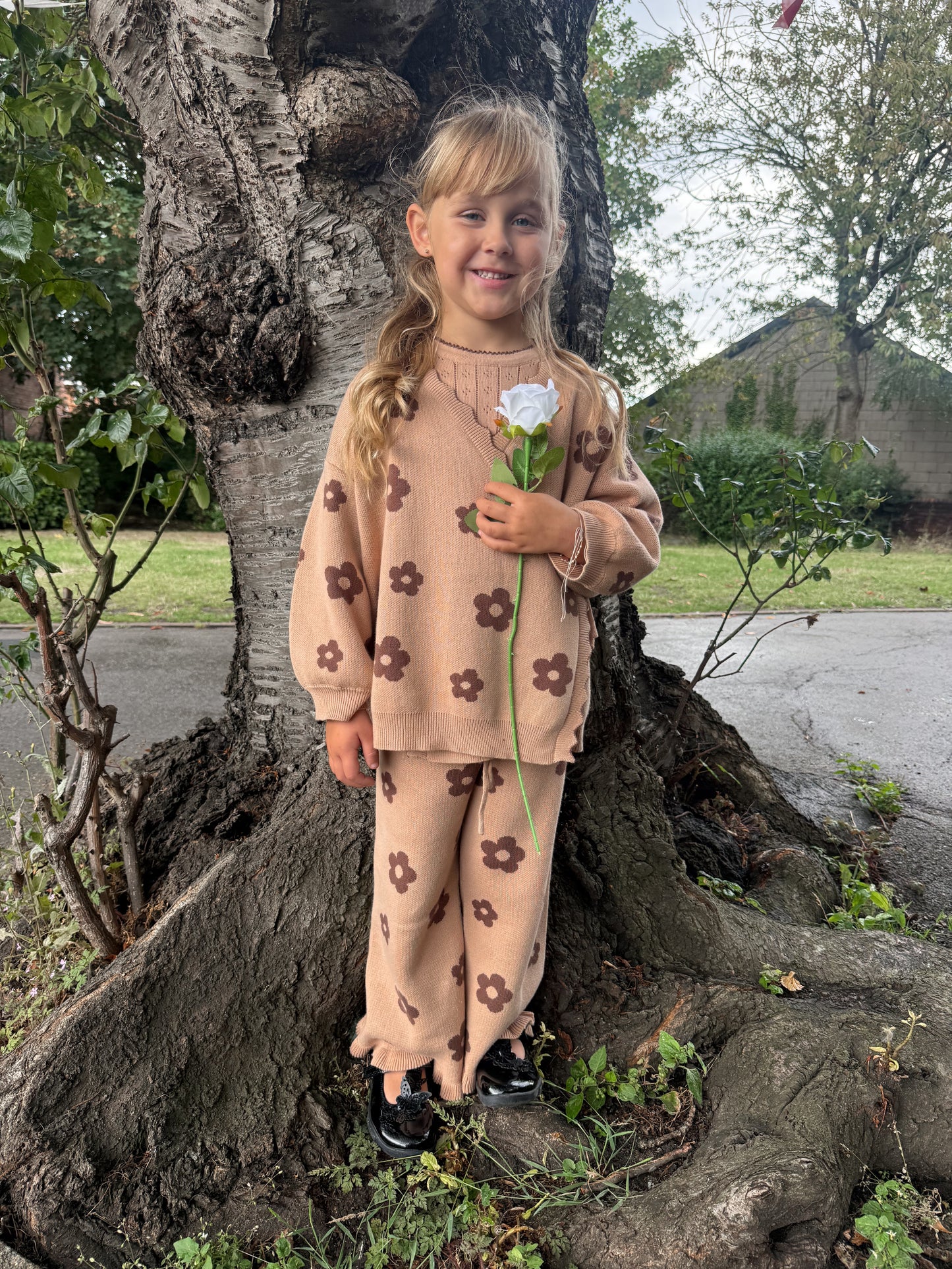 Marlow Bloom TROUSERS | brown floral trousers