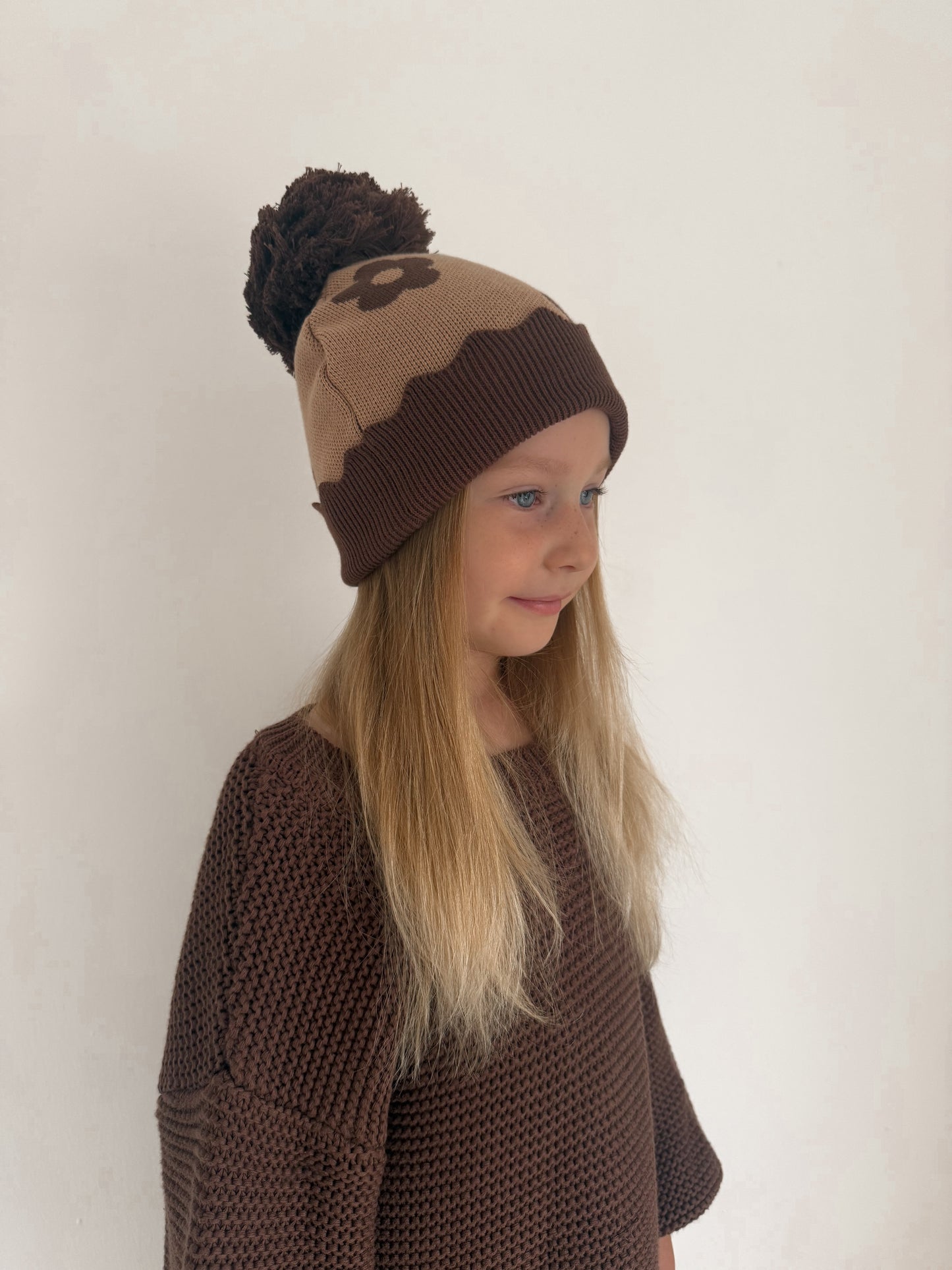 Marlow Bloom BEANIE | pompom knit beanie