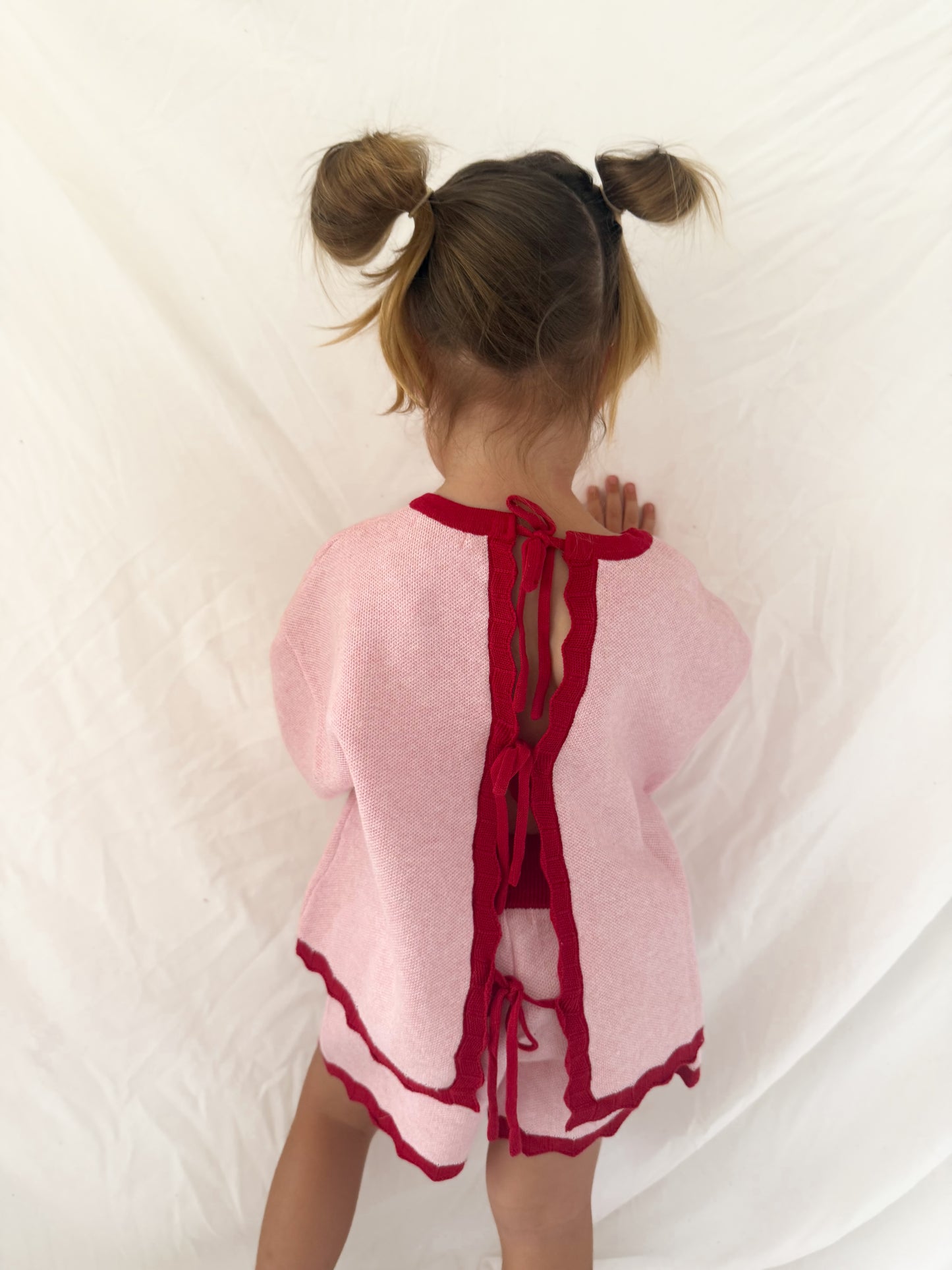 Cherry SHORTS | girls pink and red shorts