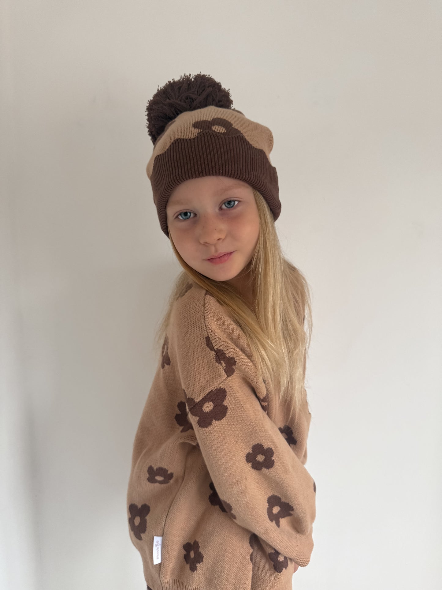 Marlow Bloom CARDIGAN | brown floral wrap cardigan