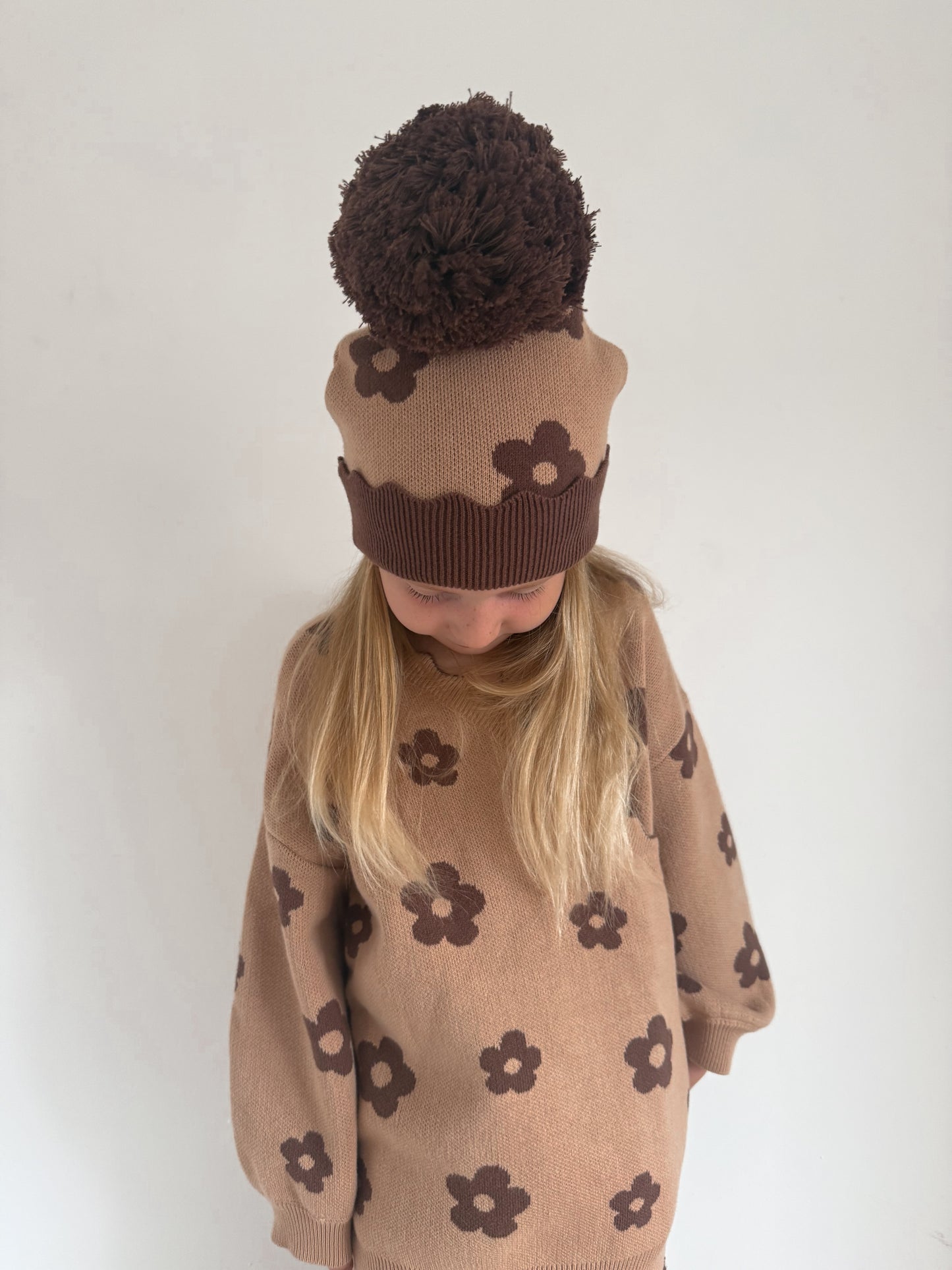 Marlow Bloom CARDIGAN | brown floral wrap cardigan