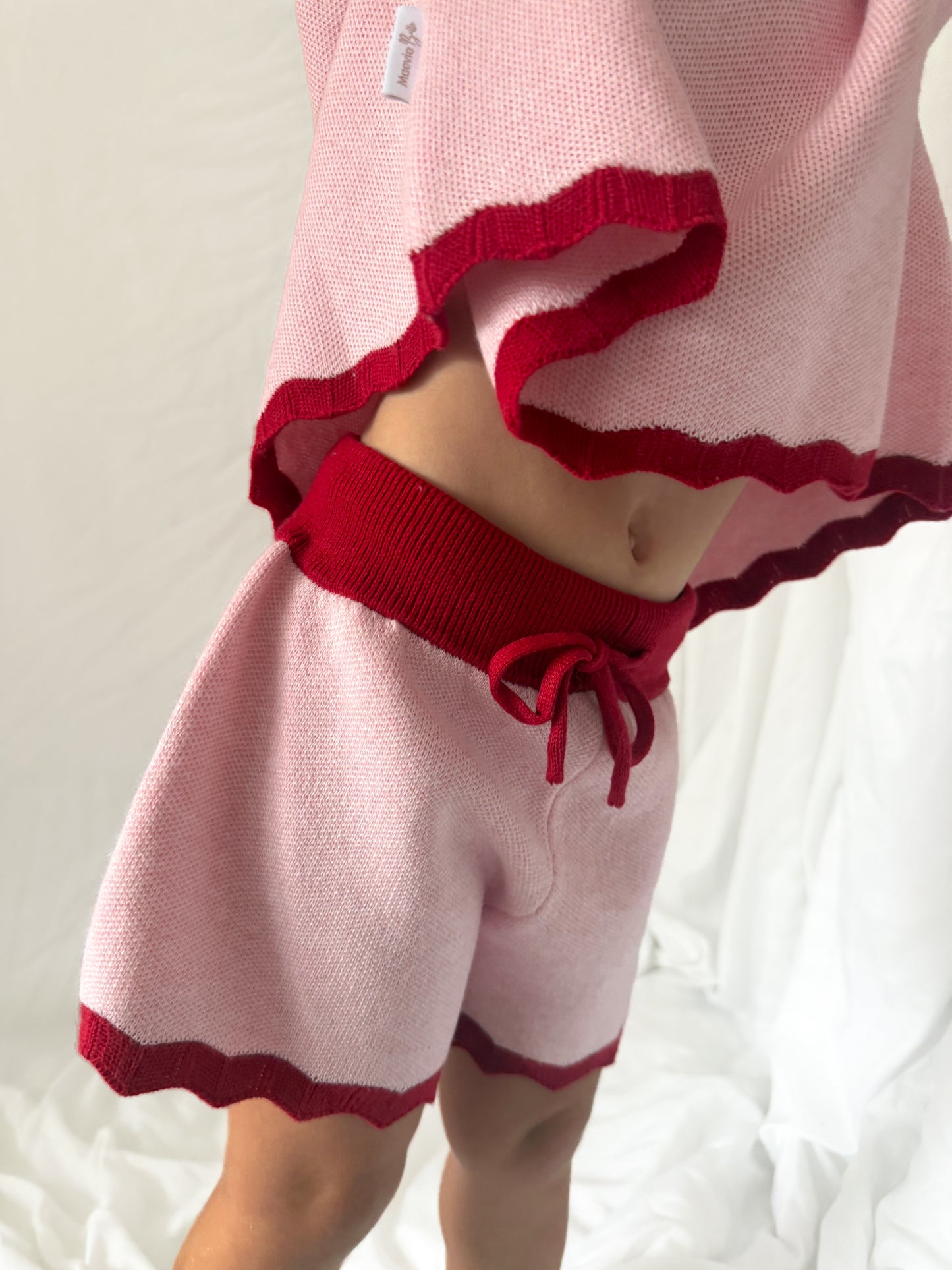 Cherry SHORTS | girls pink and red shorts