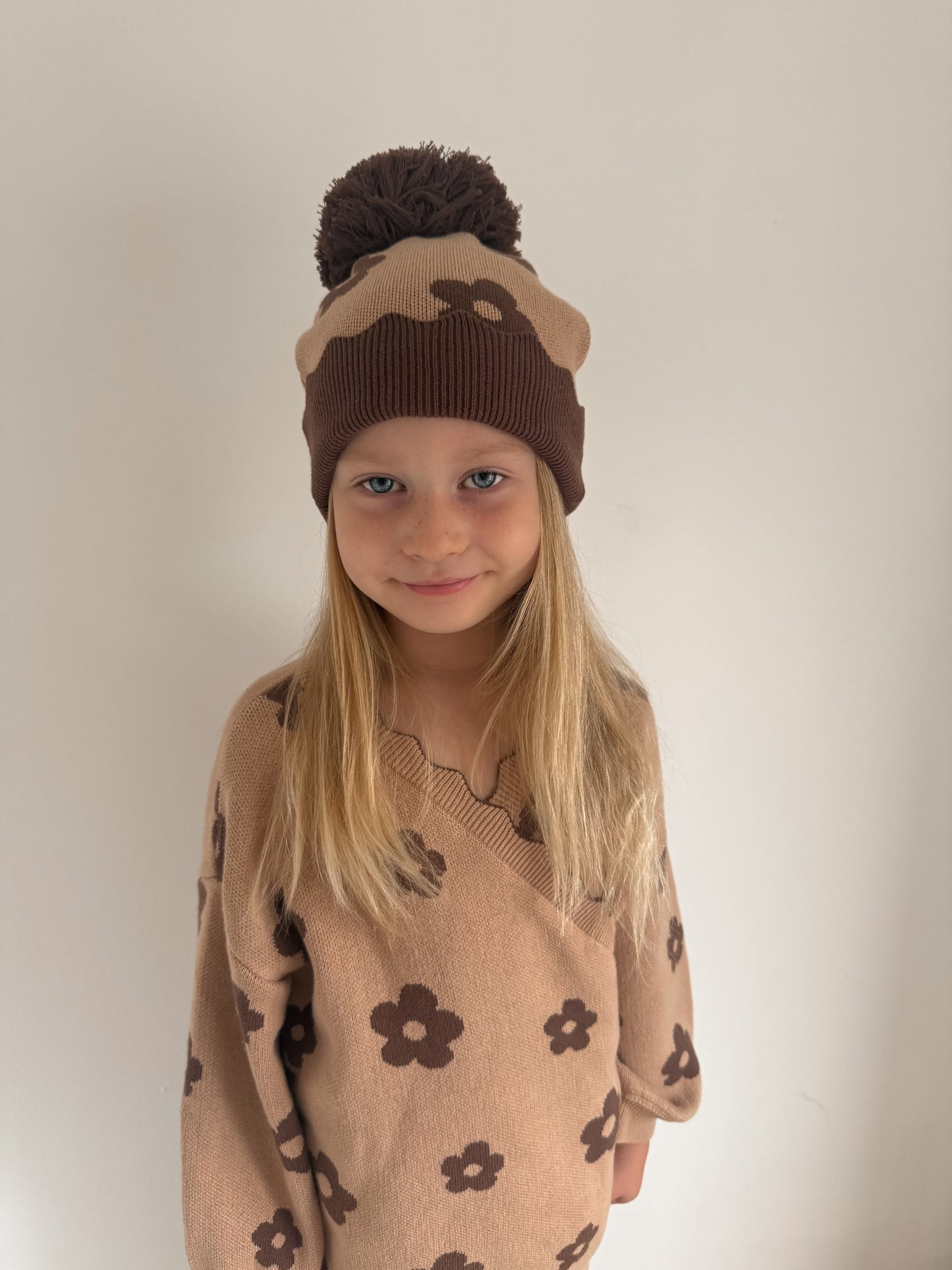 Marlow Bloom CARDIGAN | brown floral wrap cardigan