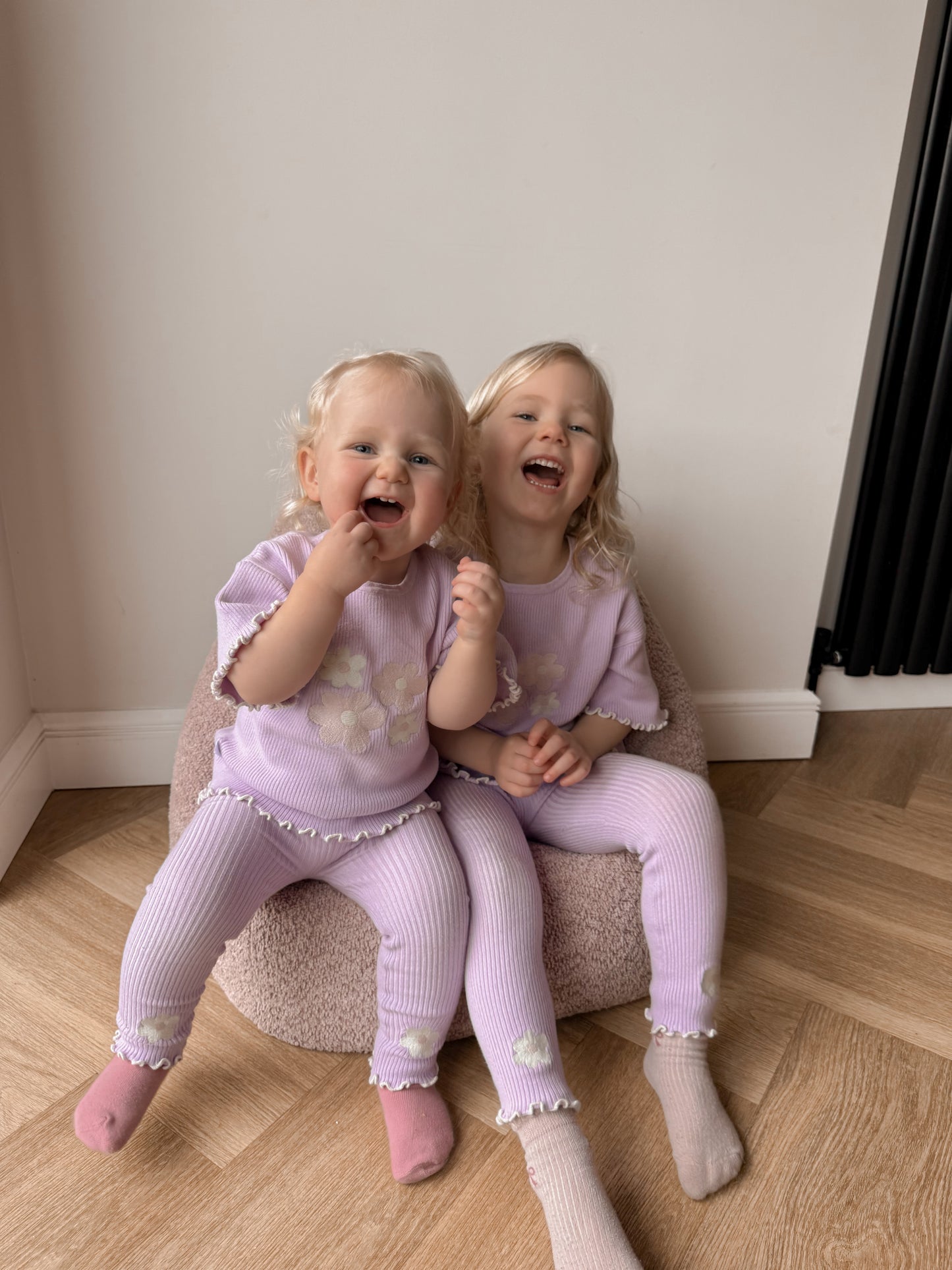 Posie top | girls lilac knit oversized top